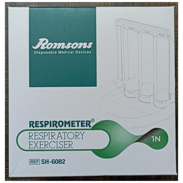 Romsons Deep Breathing Lung Exerciser - 3-chamber Incentive Style Spirometer - Image 3