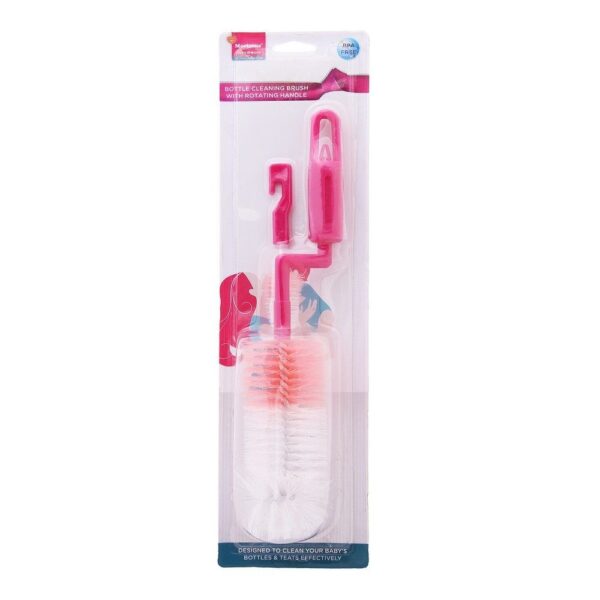 Morisons* babydreams THE CHOICE OF SMART MUMS Rotary Bottle Plastic Cleaning Brush, Pink