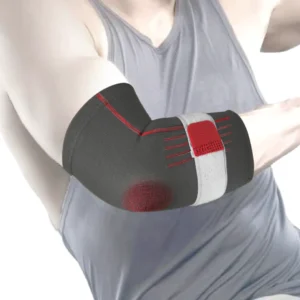 Elbow Support with Strap (Mild Support) | Provides Ideal Compression to the Strained Muscles of the Elbow (Multicolor)
