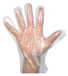 Polythene Disposable Hand Gloves 100 Pcs /Pkt