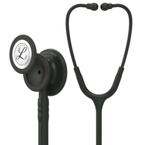 3M Littmann Classic III Monitoring Stethoscope, Black Edition Chestpiece, Black Tube, 27 inch