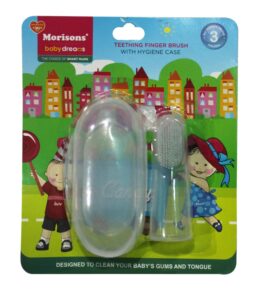 Baby Dreams Teething Finger Brush with Hygiene Case (White)