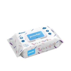Poochie 100% Biodegradable Baby Wipes 80 Pieces/Pack