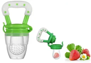 Morison Baby Food Feeder pink Soother  (Green)