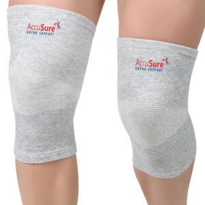 AccuSure Bamboo Yarn Knee Cap – Orthopedic Compression Support for Sports, Gym, Running & Pain Relief