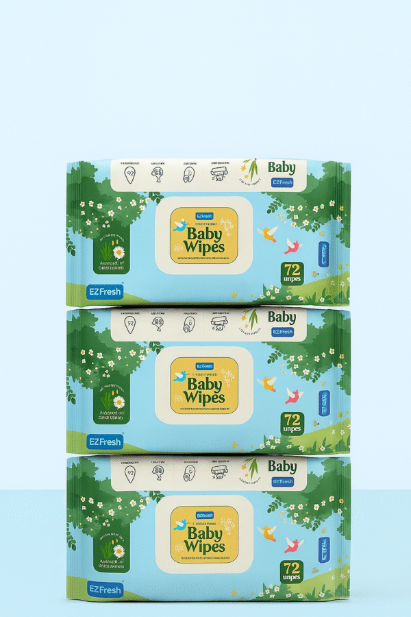 Ezfresh Baby Wipes Pack of 3 Soft and Gentle Cleaning"