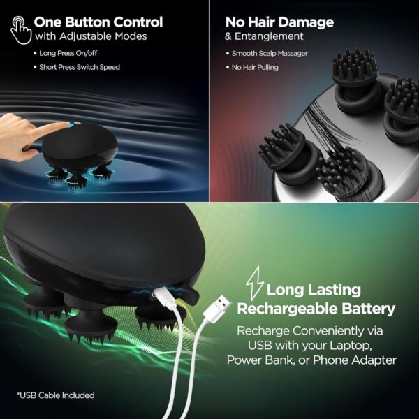 Dr Physio Scalp and Body Massager with 96 Silicone Points