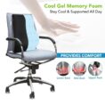 Gel Memory Foam Lumbar Pillow for Back Pain Relief