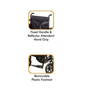Basic Wheel Chair WC-1 Foldable Wheelchair