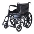 AccuSure Basic Wheel Chair with U Commode WC2 Foldable Wheelchair